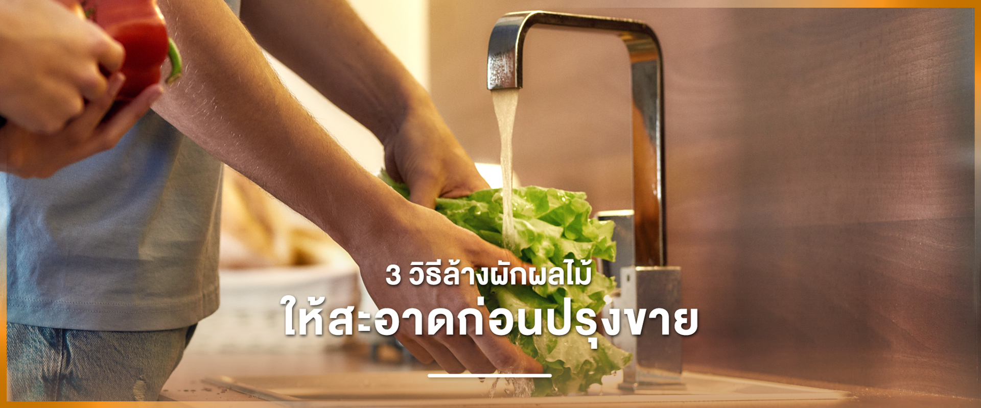 Cover - 3 วิธีล้างผักผลไม้ให้สะอาดก่อนปรุงขาย