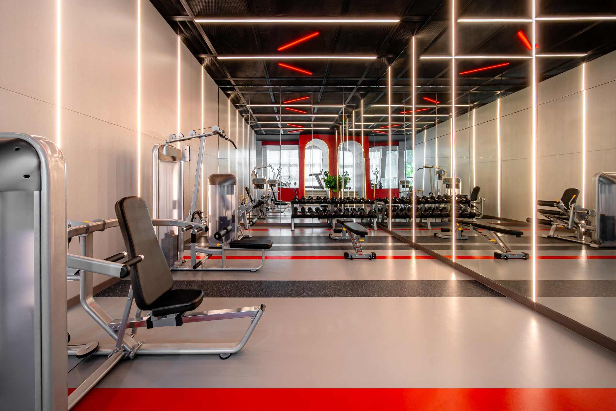 fitness ส่วนกลางคอนโด บลู สุขุมวิท 105