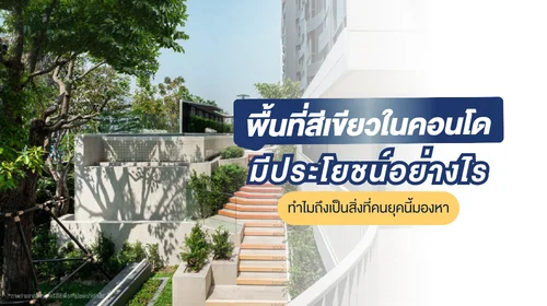พื้นที่สีเขียวในคอนโด